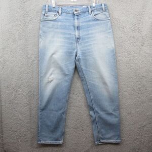 Levi's 540 Flex Denim Jeans‎ Mens 38x30 Blue Light Wash Vintage Brown Tab